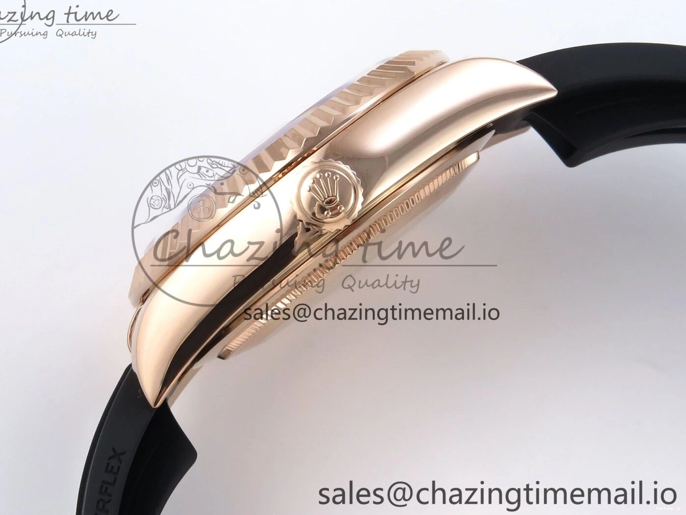 0104 Sky-Dweller 336235 RG ZF 1:1 Best Edition Gray Dial on Oysterflex Strap A23J (Gain Weight) SportInspired 908